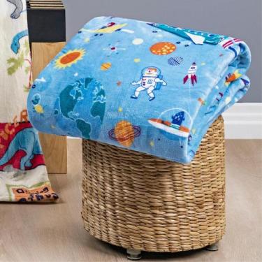 Imagem de Cobertor Solteiro Manta Infantil Flannel estampada para frio intenso q