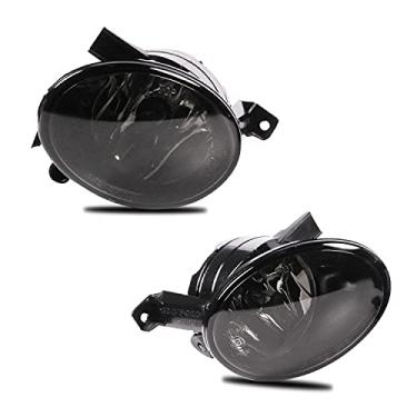 Imagem de WEISIGAO Lâmpadas de farol de neblina para Volkswagen Golf Hatchback/Wagon 2010-2015, Volkswagen Jetta Sedan/Wagon, Volkswagen Beetle, Volkswagen Eos, acessórios premium VW, 1 par (lente moke)