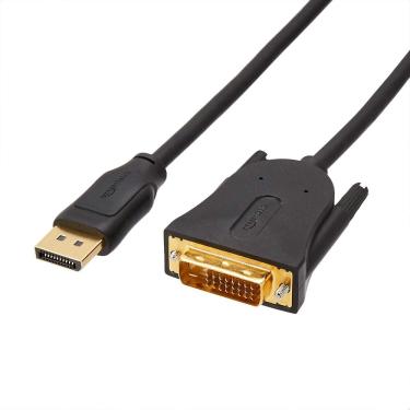 Imagem de Cabo DisplayPort para monitor DVI Amazon Basics, pacote com 10 unidades de 1,8 m