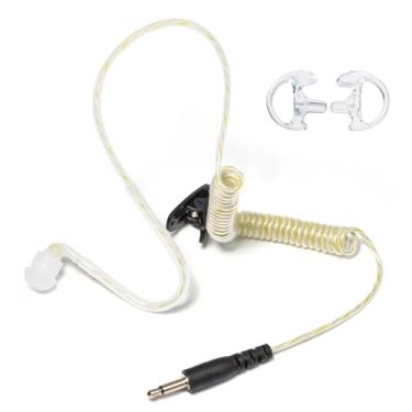 Imagem de UAYESOK Fone de ouvido com armadura balanceada de 3,5 mm, fone de ouvido de vigilância policial para rádio amador, alto-falante e microfone da Baofeng Motorola Kenwood Midland