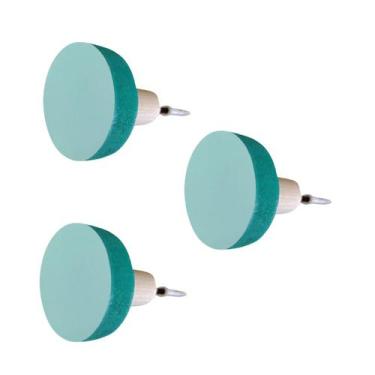 Imagem de 3 Ganchos Penduradores de Parede MDF Colorido 15mm Bola - Hanger Decor