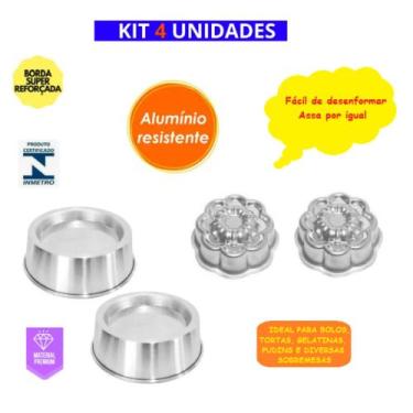 Imagem de Kit 4 Formas Com 2 Forma Margarida Ballerine e 2 Ballerine Redonda For