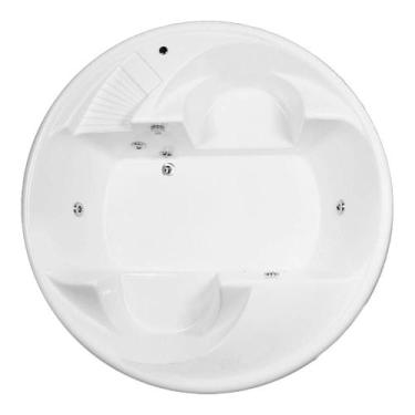 Imagem de Banheira Redonda Holambra com hidro - Brasil Banheiras, 1,70x1,70x0,56