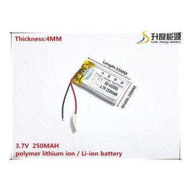 Imagem de Bateria 250 Mah 3,7v  Caneta . Mp3 Mp4 Mini Camera Mini - KMIG