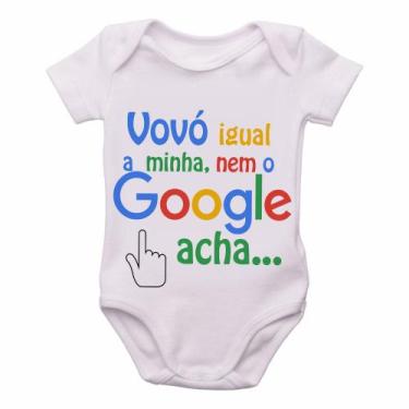 Imagem de body nenê criança roupa bebê Vovó igual minha nem google acha - Empóri
