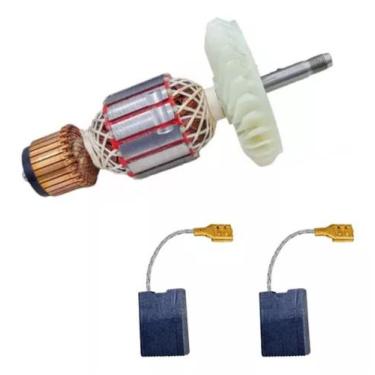 Imagem de Induzido + E. Carvão P/ Esmerilhadeira 1751 Gws 22-180 110v - Bolte