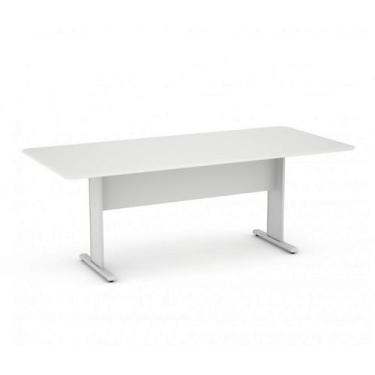 Imagem de Mesa Reunião Retangular Maxxi Pandin 2,0 M Cinza Cristal