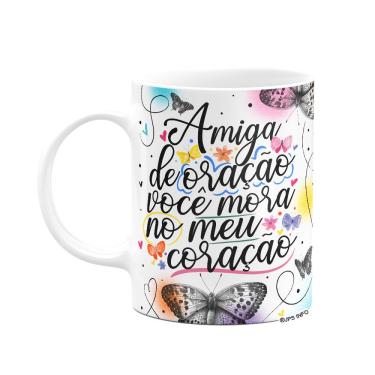 Imagem de Caneca Amizade - Amiga de oração mora no meu coração