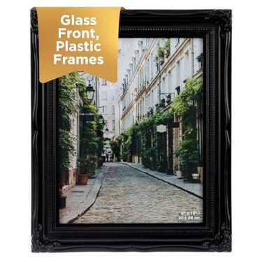 Imagem de Kiera Grace Moldura Georgia, comporta uma foto de 20 x 25 cm, moldura de plástico grande de 24,8 x 29,8 cm para pendurar na parede e exibição de fotos, preta