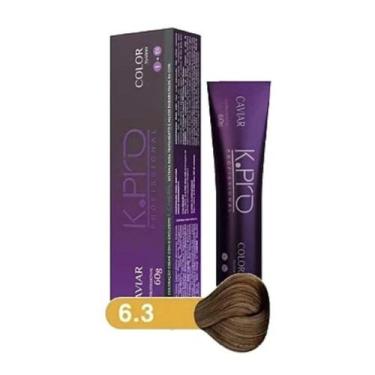 Imagem de Tintura Profissional K.PRO Caviar Color 6.3 Loiro Escuro Dourado 60g -