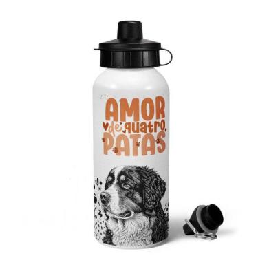 Imagem de Garrafa Squeeze MQ - Amor de Quatro Patas - Bernese - JPS INFO