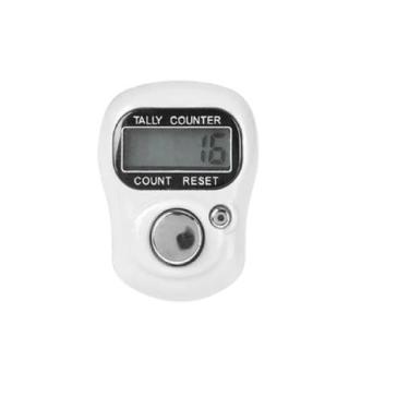 Imagem de Anel Contador Digital Tela Lcd 5 Dígitos Portátil - Topmixshop, Branco