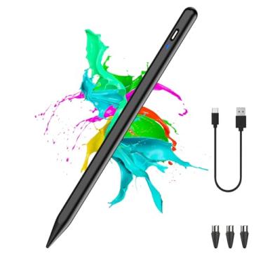 Imagem de Stylus Pen for Android Tablet, POM Tip Tablet Pencil for iOS/Android,Rechargeable Active Stylus Pen for iPhone/Samsung/XiaoMi/Huawei/Vivo/Lenovo and Other Android Smartphones and Tablets-Black