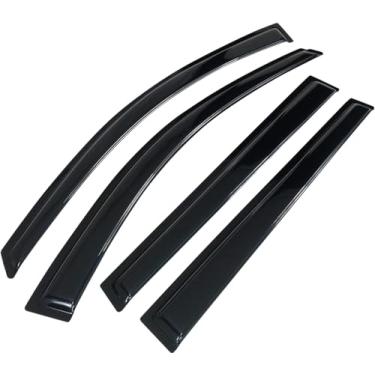 Imagem de Viseiras de janela com fita adesiva para Jeep Cherokee 2014-2024, defletores de vento de janela automática, ventshade, protetores de chuva para carros/caminhões