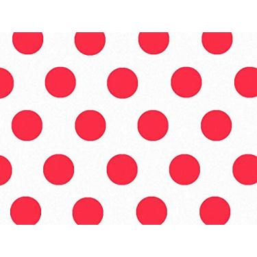 Imagem de A1BakerySupplies® Papel de tecido design 50,8 x 76,2 cm, pacote com 24, Red Polka Dots