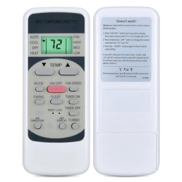 Imagem de RETROSUN Controle remoto de substituição com visor de luz verde compatível com ar condicionado Midea RG51M5/(C) EU Milexus RG51M5/EU AC