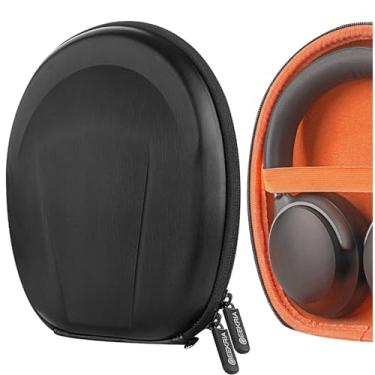 Imagem de Geekria Shield Estojo para fones de ouvido compatível com Bose QCUltra,QC45,QC35 II,QC35,QC25,QC15,QCSE,bolsa de transporte de viagem de substituição com estojo rígido e armazenamento de cabos(preto)