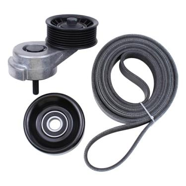 Imagem de MOTOKU Kit de polia tensora de correia de transmissão serpentina para Dodge Ram 1500 2500 3500 Durango Dakota W350 W250 W150 D350 D250 D150 Ramcharger