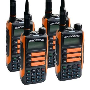 Imagem de Kit 4 Rádios Walkie Talk Baofeng UV16PLUS 10W em VHF e UHF Dual Band R