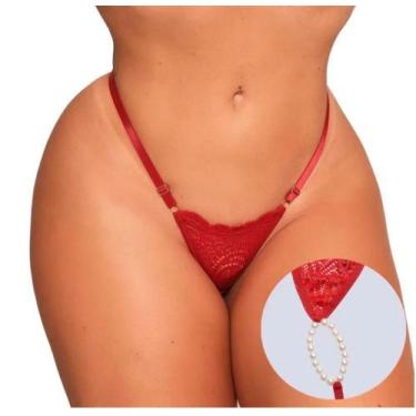 Imagem de Fio Dental Tailandesa Com Regulador Tallyta, Vermelho