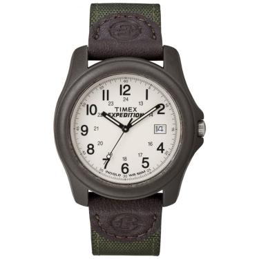 Imagem de Relógio Masculino Analógico de Quartzo, Timex T49101, Verde e Marrom