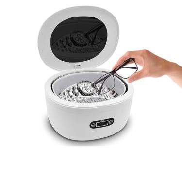 Imagem de GT SONIC- Limpador ultrassônico de joias - Limpador de prata para joias, anéis, óculos, relógios, moedas, ferramentas, lâminas de barbear, brincos, colares, dentaduras, à prova d'água com cinco