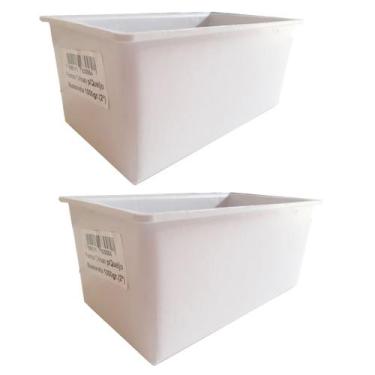 Imagem de Forma Para Queijo Mussarela 1kg Crisan (2 Unidades), Branco