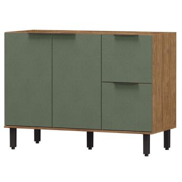 Imagem de Balcao Para Pia Sem Tampo MDF 120 cm Tosc BT003 Freijo Jade MXM