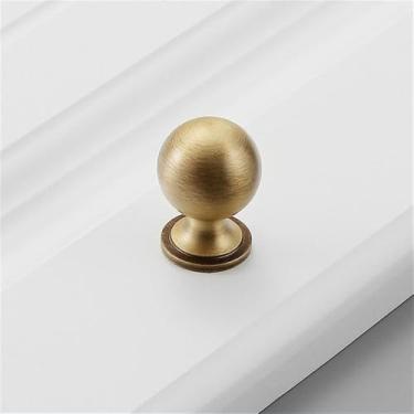 Imagem de Puxador de porta de guarda-roupa moderno simples de luxo de cobre puro, todo em cobre dourado, puxador de gaveta de furo único, latão vintage 5500, L, CHINA