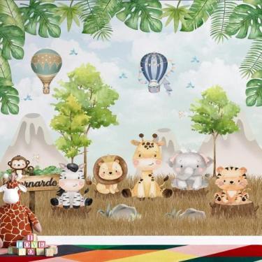 Imagem de Papel de Parede Infantil Safari AL 12 - AloPapers, 4,00m de largura, 1