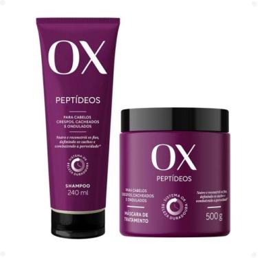 Imagem de Kit OX Peptídeos Cabelos Crespos, Cacheados e Ondulados: Shampoo 240ml