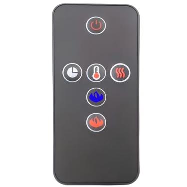 Imagem de Controle remoto de substituição para lareira elétrica Napoleon W190-0095 NEFL32FH NEFL42FH NEFL50FH NEFL60FH NEFL72FH NEFL100FH NEFL42FH-MT NEFL50FH-MT NEFL60FH-MT, com suporte de montagem na parede