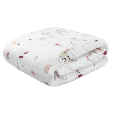 Imagem de Capa Edredom Duvet para edredom solteiro percal 200 fios Liso Estampad