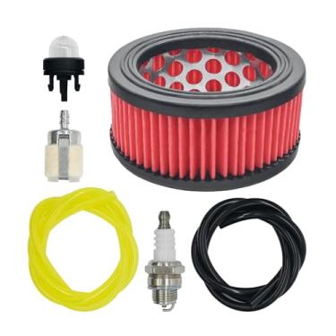 Imagem de Eamonhigh Kit de reposição para filtro de ar CS400 para motosserra Echo CS370 CS400F CS370F CS420ES CS5000, 13030039730 90155Y CS-400 CS-370 com primer vela de ignição, linha de filtro de combustível