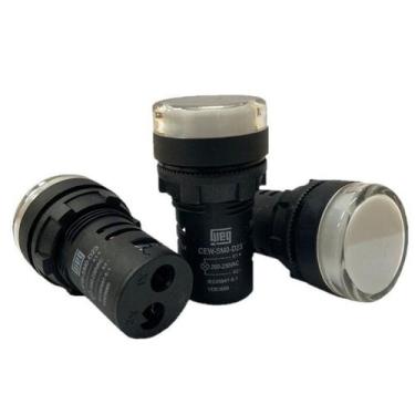 Imagem de Sinaleiro Monobloco 22mm 220Vca CEWSM0D23 Branco Weg