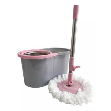 Imagem de Mop 360 Slim Com Centrifuga Giratória De Metal Inox E Refil - KAZA