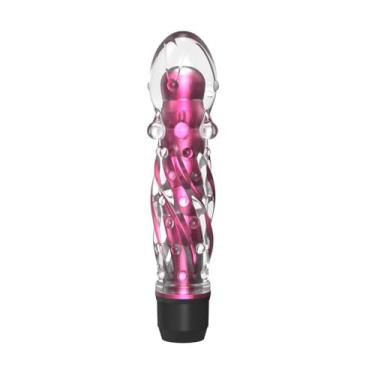 Imagem de Vibrador Translúcido Texturizado Capa Lisa para melhor estimulação - Multivelocidade - YOUVIBE (Rosa)