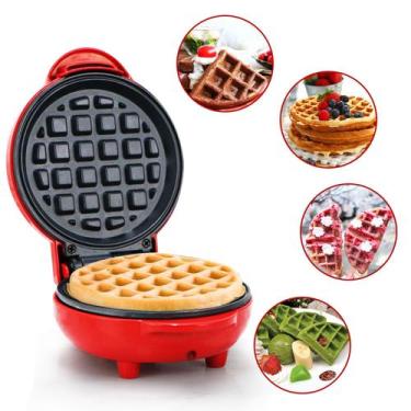 Imagem de Mini Máquina de Waffles doce e salgado 110v 350w VERMELHO - HYLLIS, 11