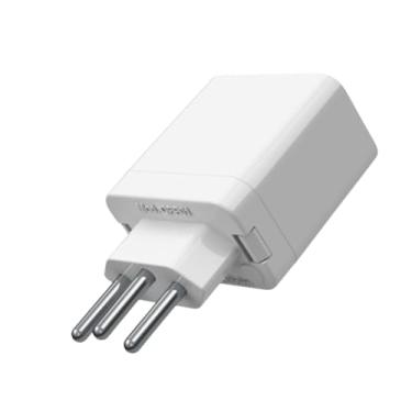 Imagem de Plug Protector Qualitronix - Protetor de Rede Elétrica Bivolt 20A DPS Classe III Contra Raios e Surtos Elétricos Cor Branca Design Compacto