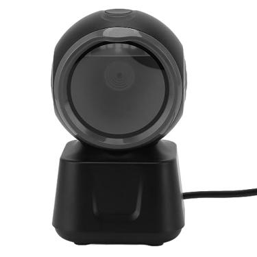 Imagem de Leitor de Código de Barras de Mesa, Leitor de Código de Barras Omnidirecional 1D 2D QR, Leitor de Código de Barras USB Com Detecção Automática de Imagem, para Leitores de Código