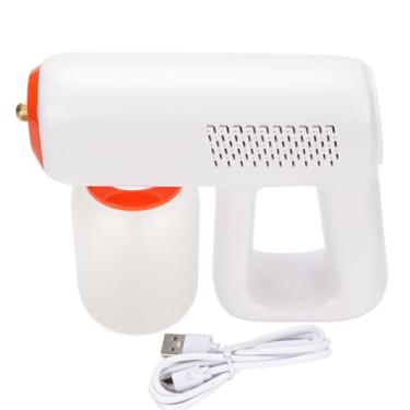 Imagem de Garrafa de Spray Elétrico Mápula de Pulverizador de Mão Azul 1200mAh Recarregável Mápula de Pulverizador Sem Fio Branco