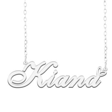 Imagem de A168A Colar de nome personalizado personalizado personalizado colar de nome banhado para mãe filha amizade feminino dia dos namorados aniversário de Natal ano novo, Metal, Sem pedras preciosas