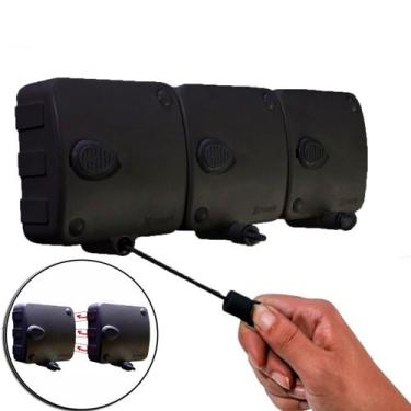 Imagem de Varal Retrátil Automatico Parede Corda 3 Modulos Stendmax 6m Preto - M