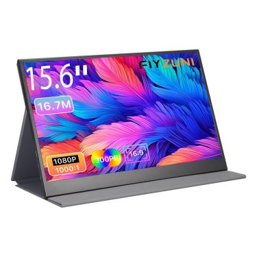 Imagem de Monitor portátil flyzuni 1080P usb-c hdmi de 15,6 polegadas