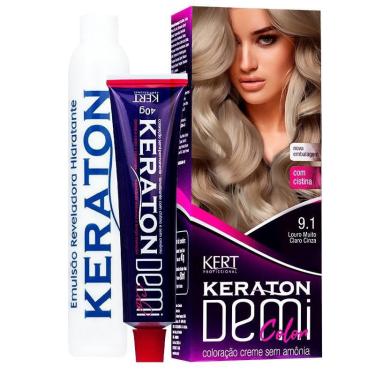 Imagem de Coloração Keraton Louro Muito Claro Cinza 9.1