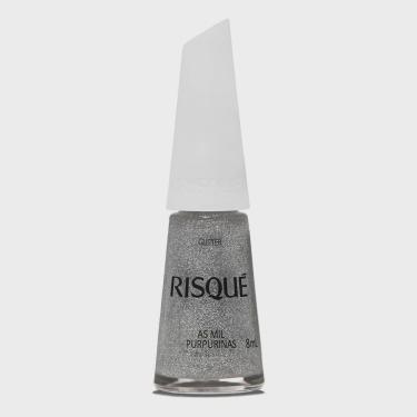 Imagem de Esmalte risqué efeito glitter as mil purpurinas 8ML