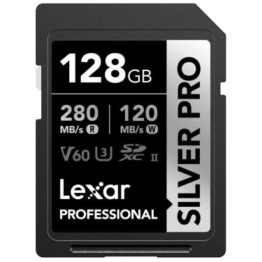 Imagem de Cartão de memória Lexar Professional silver pro 128GB sdxc uhs-ii