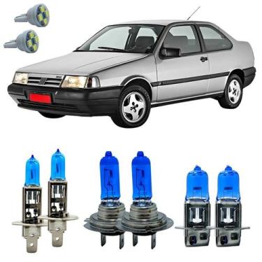Imagem de Kit Lampadas Super Branca 8500k Tempra 1996 A 1999 + Led T10 - Cinoy/Q