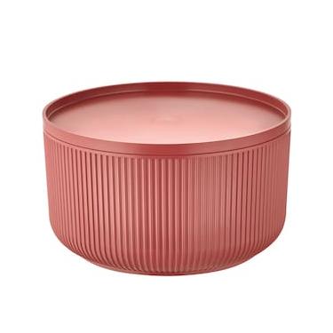 Imagem de Travessa Redonda Dynasty Velout em Plástico com Tampa Marrom - 2,5L