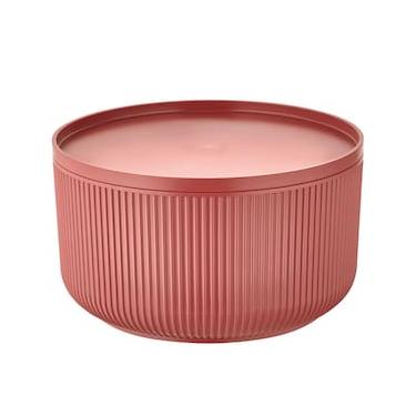 Imagem de Travessa Redonda Dynasty Velout em Plástico com Tampa Marrom - 4L